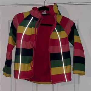 Colorful Striped Kids Raincoat